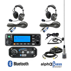 RRP696 2-Place Intercom with Digital Mobile Radio and AlphaBass Headsets  696-2P-H28-RDM