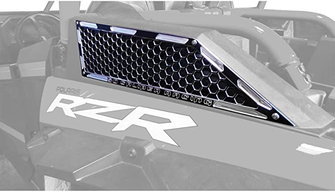 Polaris RZR XP Turbo Billet Air Intake Grille Bezel Kit (Outside Only) (2017+)