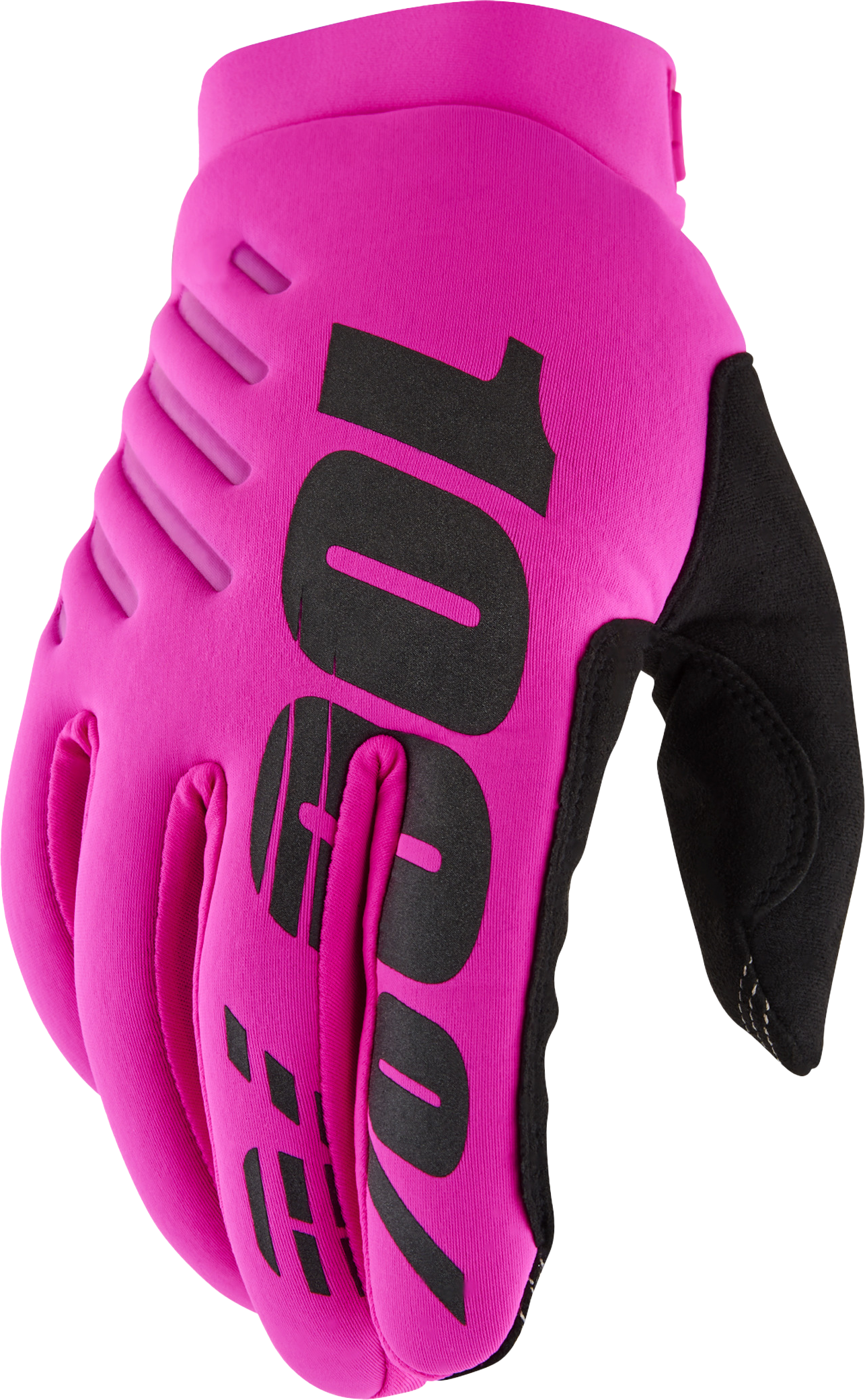 BRISKER WOMEN'S GLOVES NEON PINK/BLACK LG