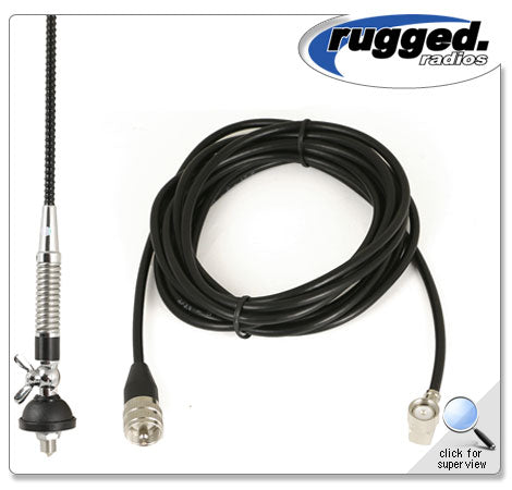 CB Antenna with Coax Cable Part #CB-2DB