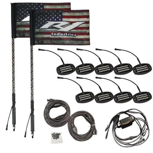R1 WILDCAT EXTREME LED WHIP & ROCK LIGHT PARTY PACK