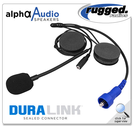 Alpha Audio Offroad Helmet Kit w/ 3.5 Jack  HK-OFSP-AA