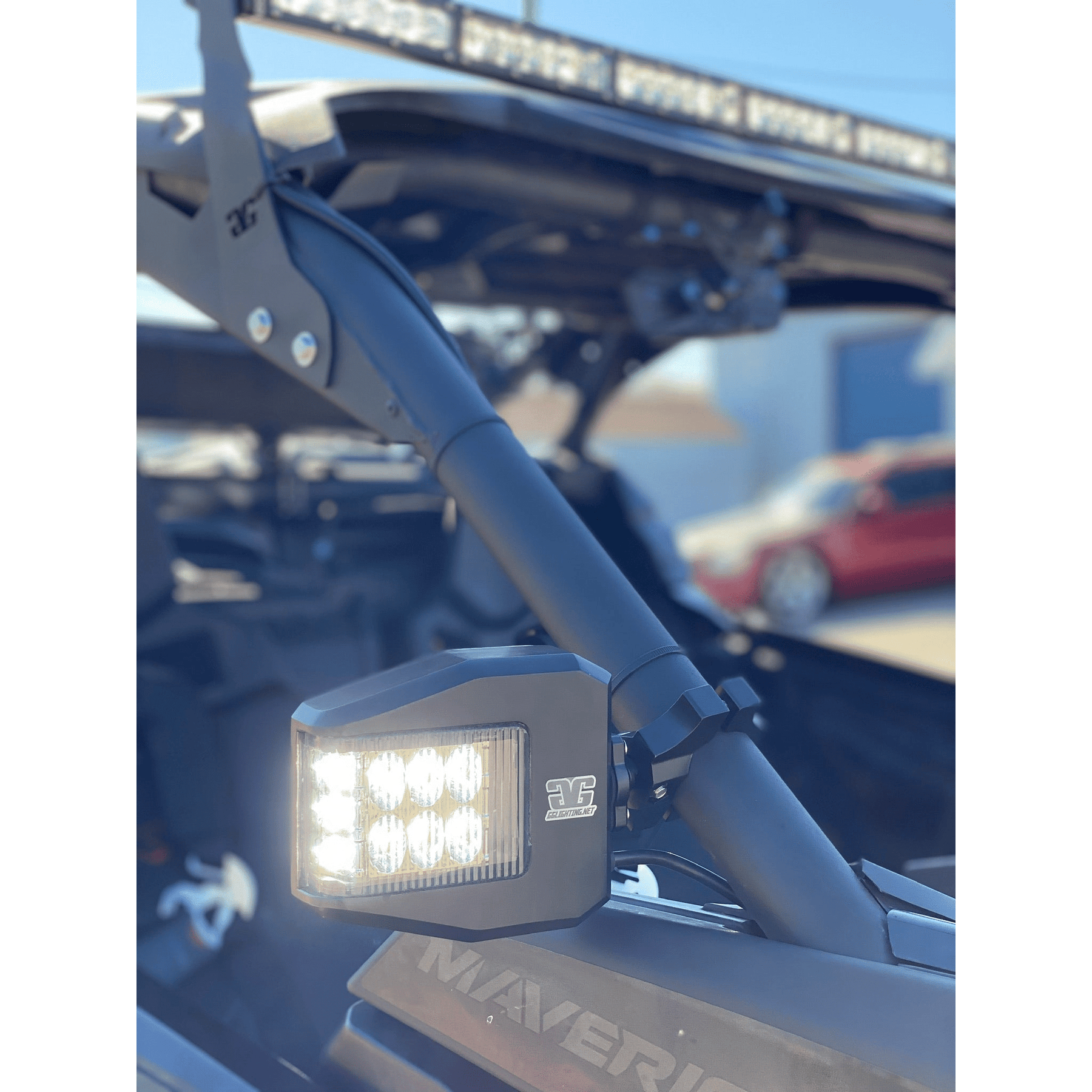 Off-Road Side Mirror with Sidewinder LED Pod (Universal)