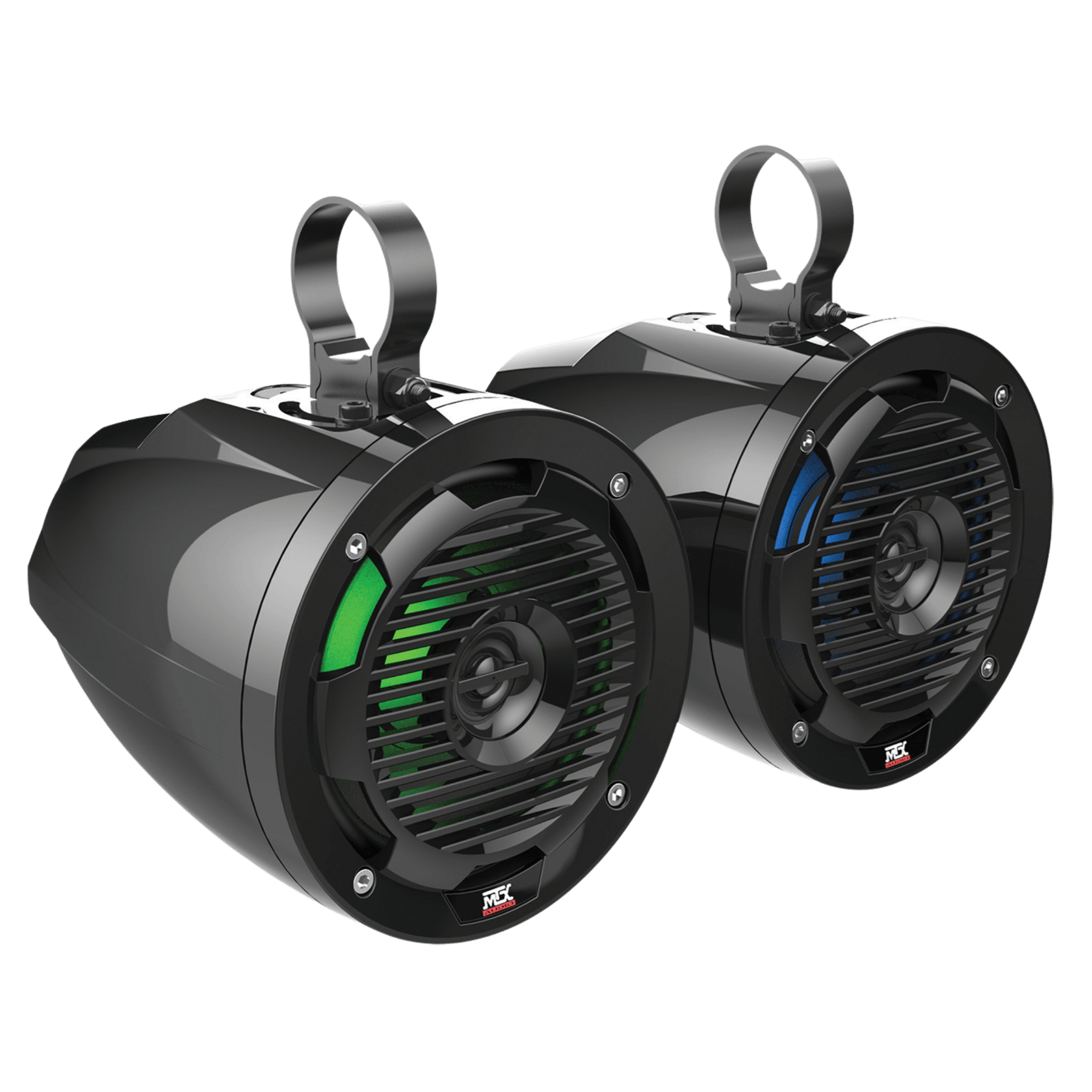6.5" 50-Watt RMS Cage Mount Coaxial Speaker Pair with RGB LED
