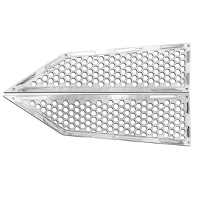 white rzr xpt billet air intake grille bezel kit