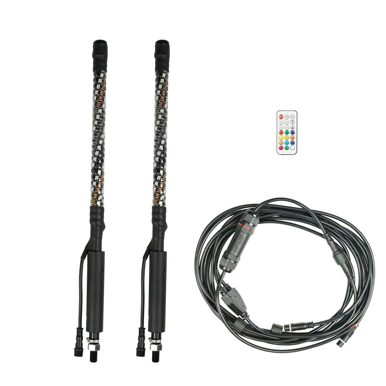 r1 industries 18-inch led light whips remote