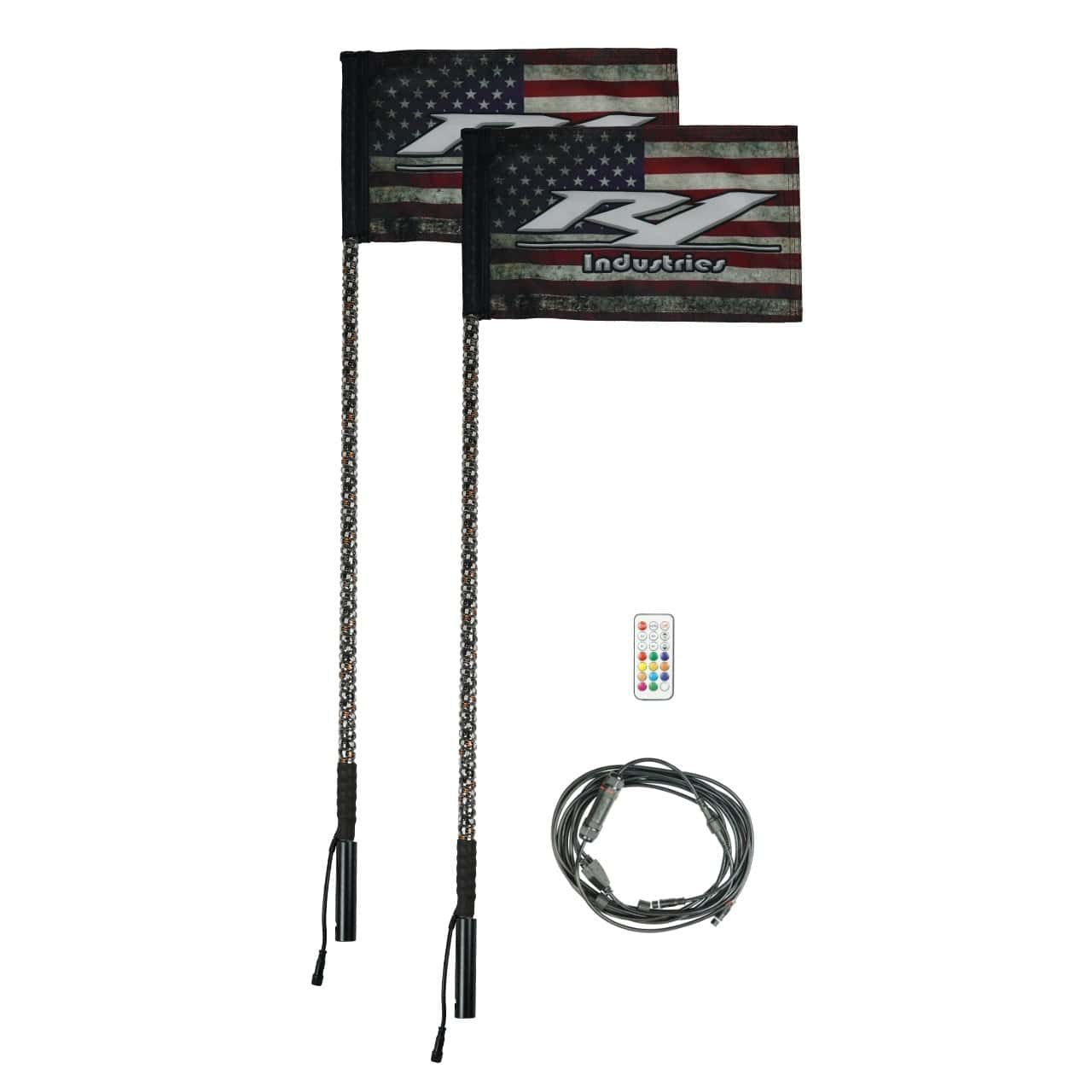 r1 industries 4-foot led light whips remote