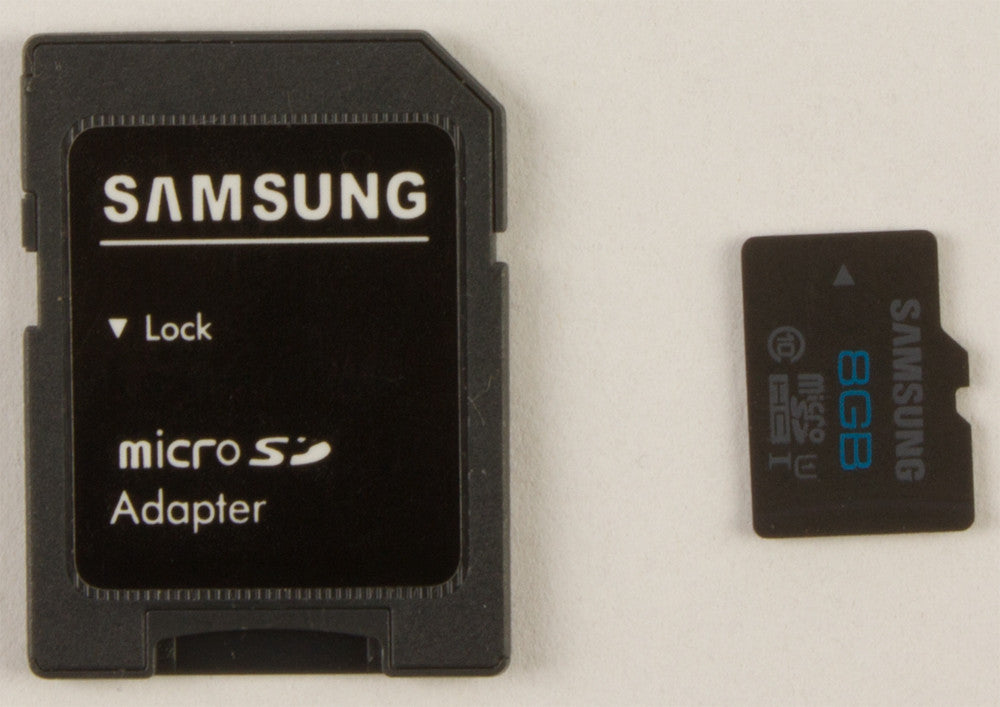 MICRO SD CARD W/ADAPTER 8GB