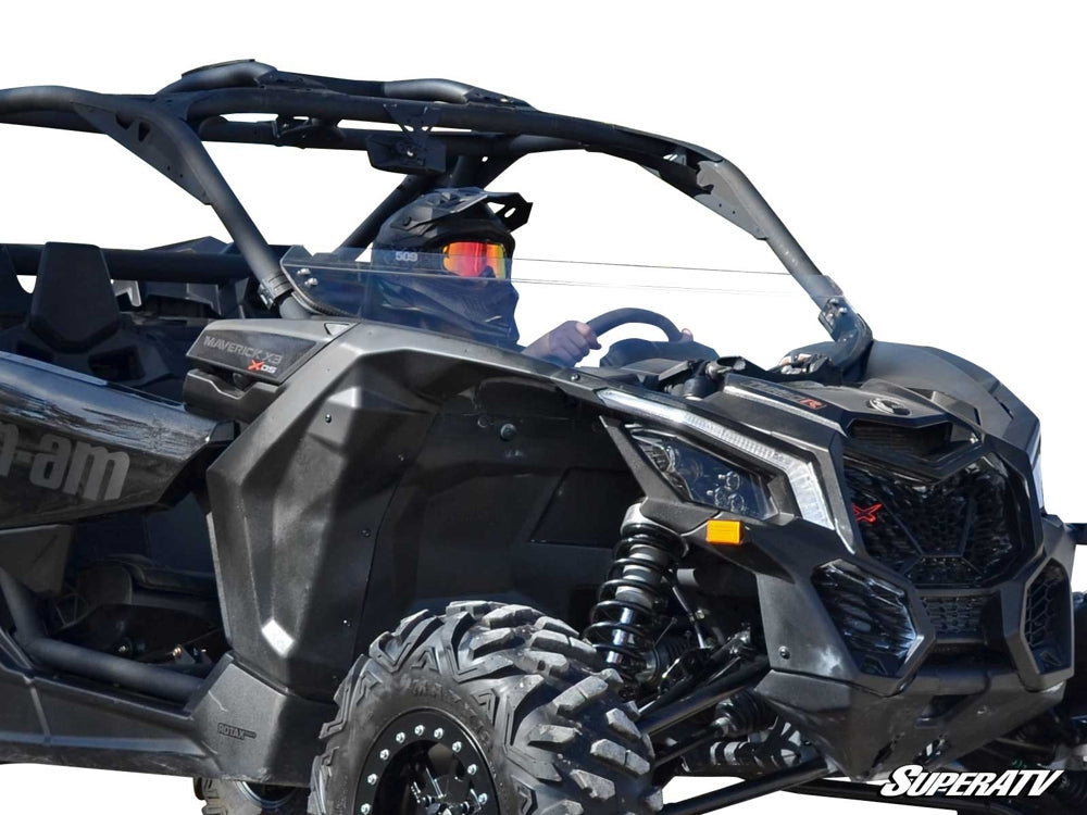 Can-Am Maverick X3 Half Windshield Windshield Material Scratch Resistant Polycarbonate - Clear HWS-CA-X3-70