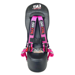 can-am x3 bump seat Pink harness 