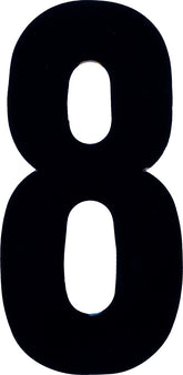 #8 6" BLACK EXTREME DIGITS 3/PK