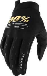 ITRACK YOUTH GLOVES BLACK LG