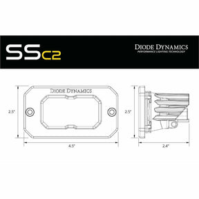 Diode Dynamics SSC2 Sport Flush Pod Lights (Pair)