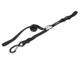 SpeedStrap 1″ x 6′ Cam-Lock Tie Down with Snap S-Hooks and Soft-Tie (Black) 13701