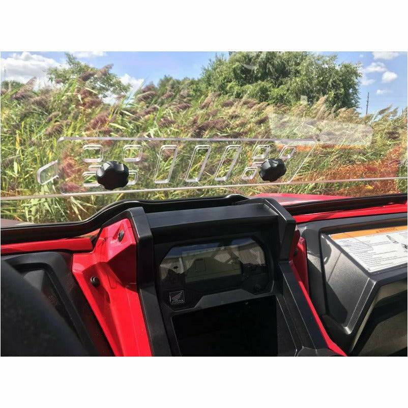 Extreme Metal Products Honda Talon Hard Coated Windshield with Vent