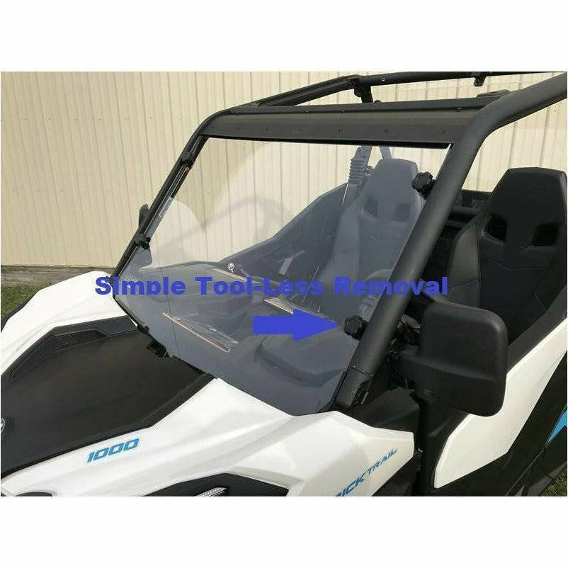 Extreme Metal Products Can Am Commander / Maverick Hard Coated Polycarbonate Windshield