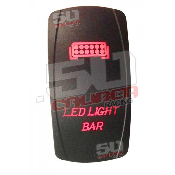 Red LED Light bar rocker switch 