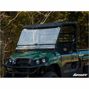 SuperATV Kawasaki Mule Pro-MX Scratch Resistant Flip Windshield