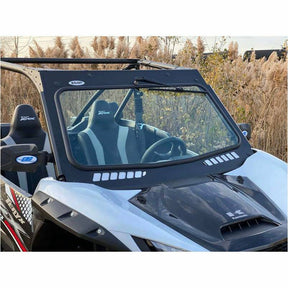 Extreme Metal Products Kawasaki KRX Laminated Glass Windshield with vents (DOT Rated)