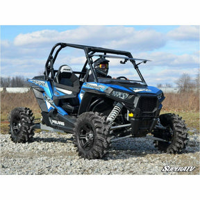 SuperATV Polaris RZR XP Turbo Scratch Resistant Flip Windshield