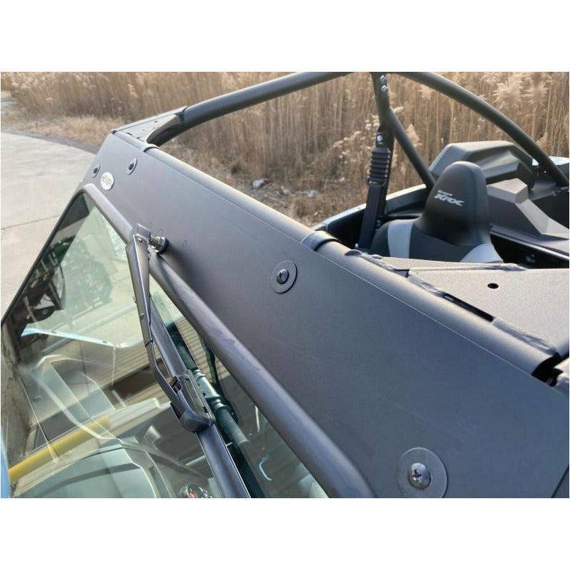 Extreme Metal Products Kawasaki KRX Laminated Glass Windshield with vents (DOT Rated)