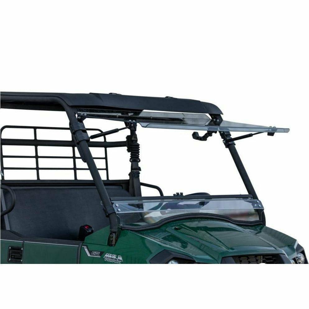 SuperATV Kawasaki Mule Pro-MX Scratch Resistant Flip Windshield