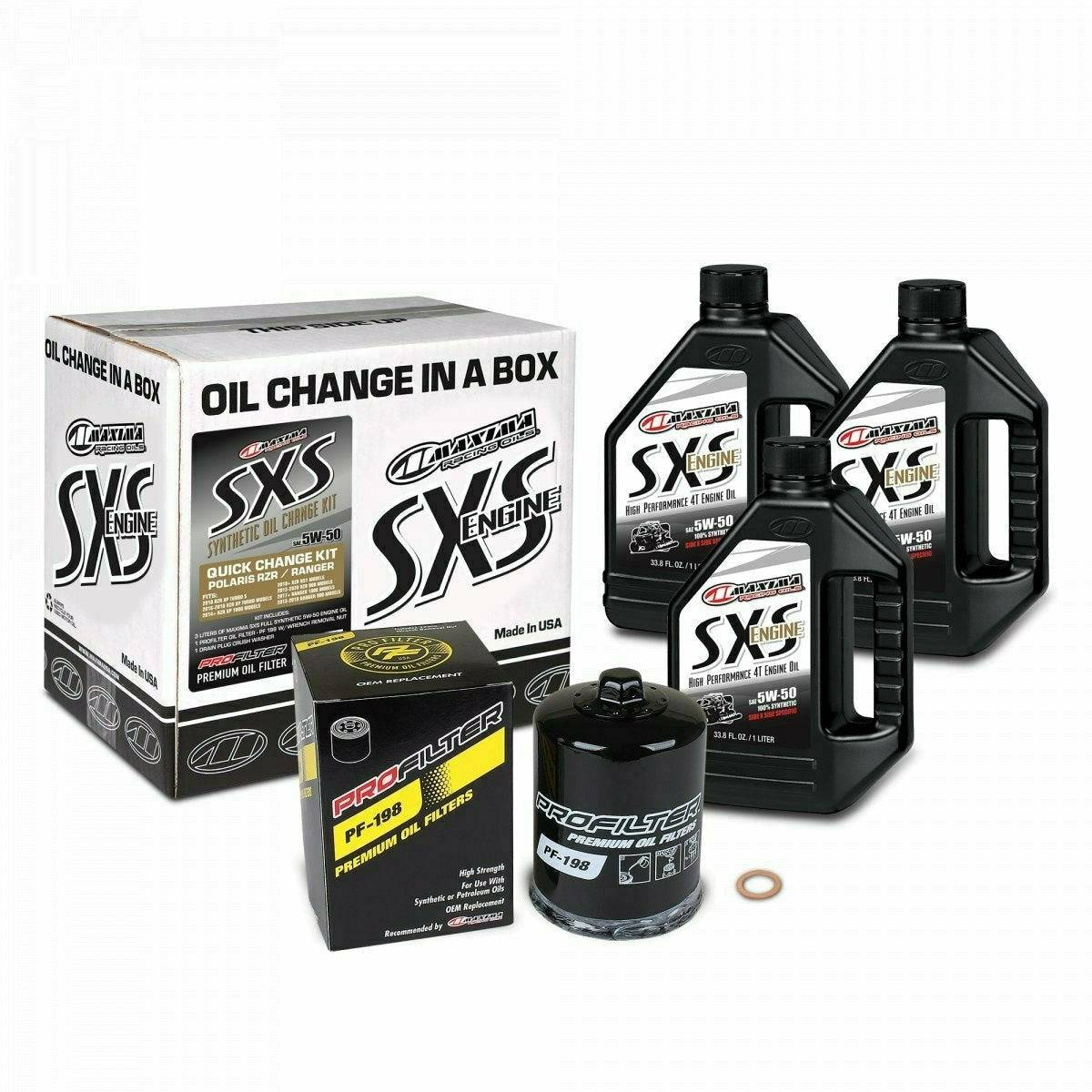 Maxima Racing Oil Polaris Ranger / RZR Quick Change Kit 5W-50
