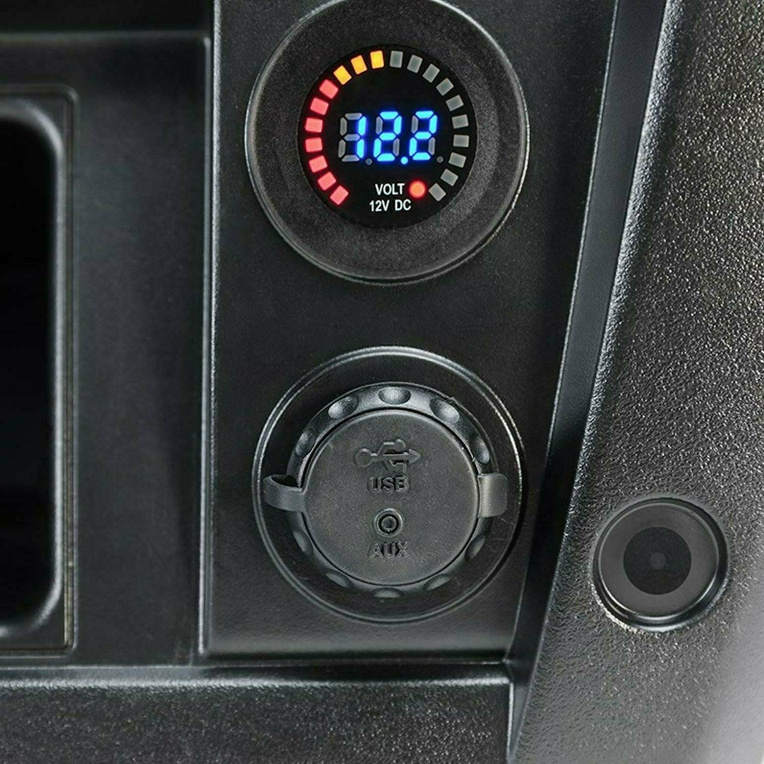 MB Quart Dash Mounted USB Charge Port with 3.5 mm Audio Input