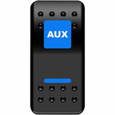 Moose Utility AUX Rocker Switch (Blue)