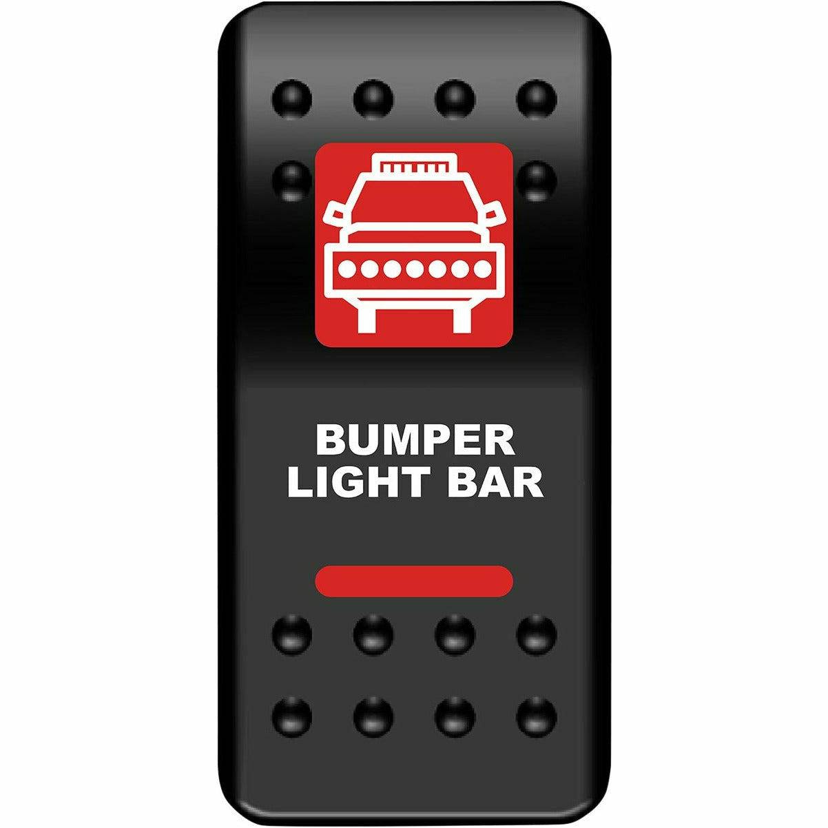 Moose Utility Bumper Light Bar Rocker Switch (Red)