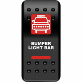 Moose Utility Bumper Light Bar Rocker Switch (Red)