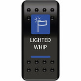 Moose Utility Lighted Whip Rocker Switch (Blue)