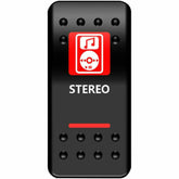 Moose Utility Stereo Rocker Switch (Red)