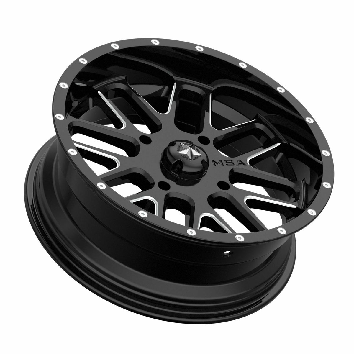 MSA Wheels M35 Bandit Wheel (Gloss Black Milled)