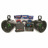 MTX Audio Universal 2 Amplified Cage Mount Speakers with Head Unit