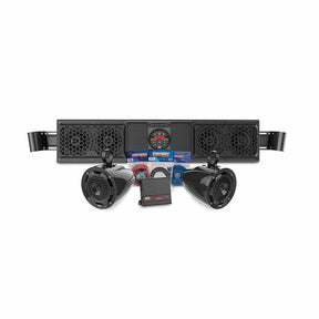 MTX Audio Can Am Maverick Bluetooth Overhead Sound Bar with 2 Amplified Cage Mount Speakers