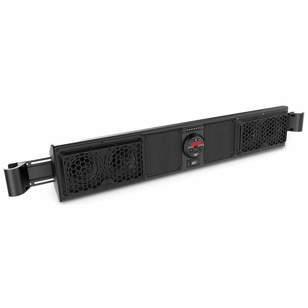 MTX Audio Can Am Maverick Bluetooth Overhead Sound Bar with 2 Amplified Cage Mount Speakers
