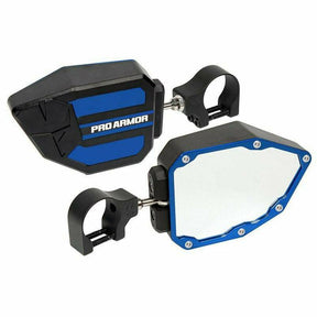 Pro Armor Side View Mirrors 1.75" Clamp