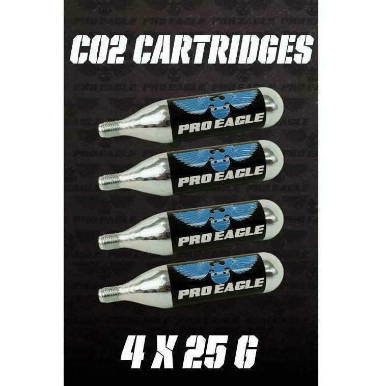 Pro Eagle 25G CO2 Cartridges for Phoenix Air Jack (4 Pack)
