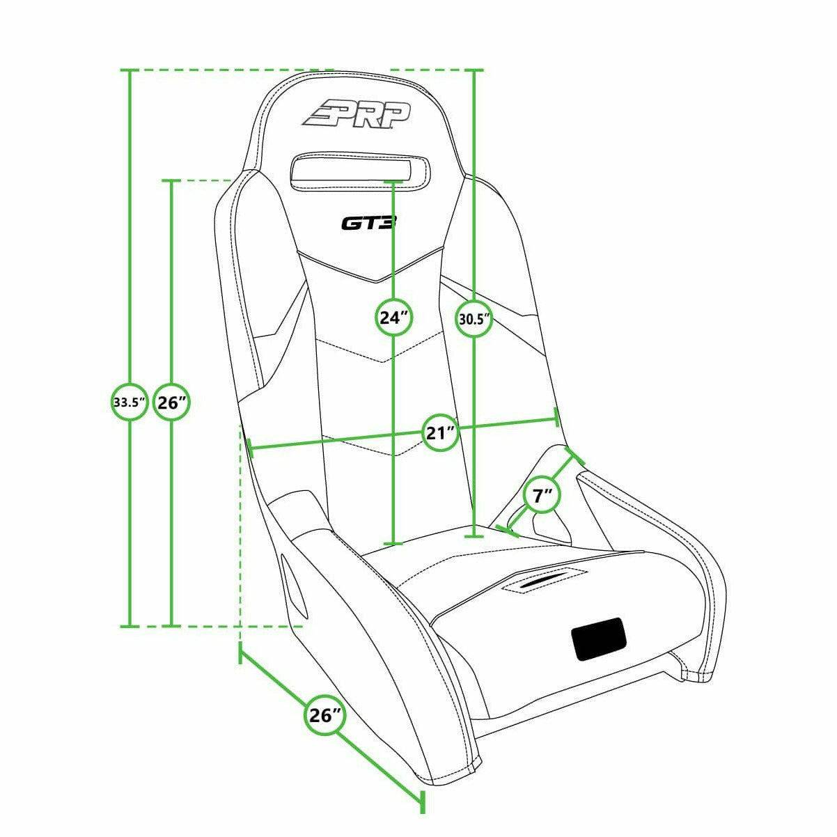 PRP Polaris RZR GT3 Suspension Seat