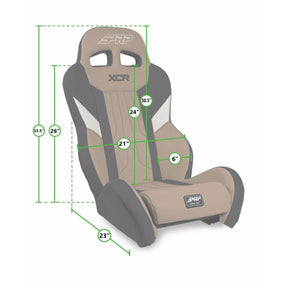 PRP Polaris RZR PRO / Turbo R XCR Suspension Seats (Pair)