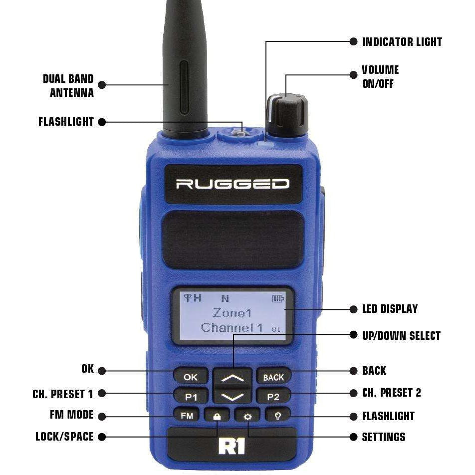 R1 Business Band Handheld Radio