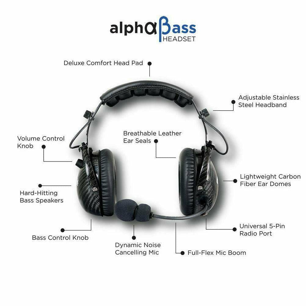 2 Person 696 Complete Communication System with Alpha Bass Headsets