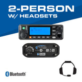 2-Person - 696 Complete Communication System - with Ultimate Headsets  696-2P-BTU-RDM