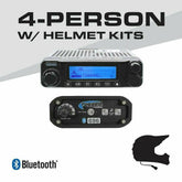 Rugged Radios 4 Person 696 Complete Communication System with Helmet Kits