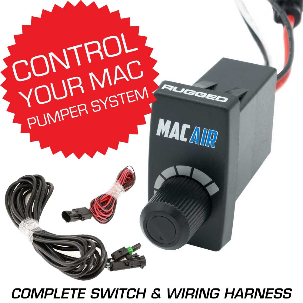 Rocker Switch Variable Speed Controller (VSC) for MAC Helmet Air Pumper - Complete Switch & Wiring Harness   MAC-VSC-RS