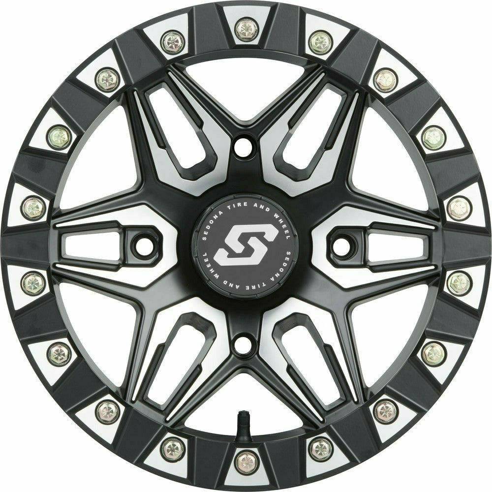 Sedona Split 6 Beadlock Wheel (Black Machined)