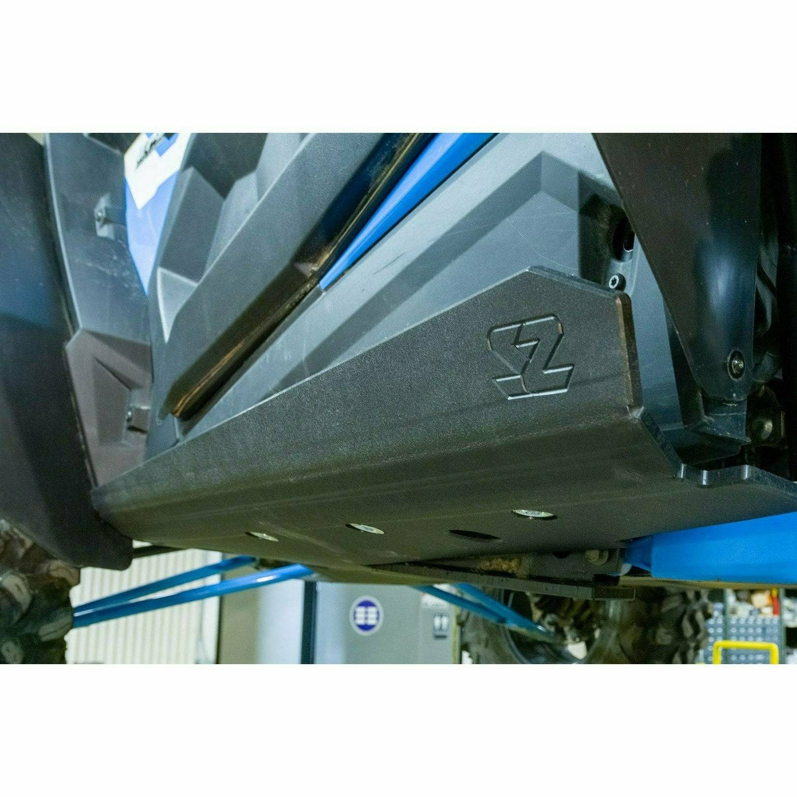 Seizmik Polaris RZR XP Turbo S UHMW Skid Plate with Integrated Rock Sliders