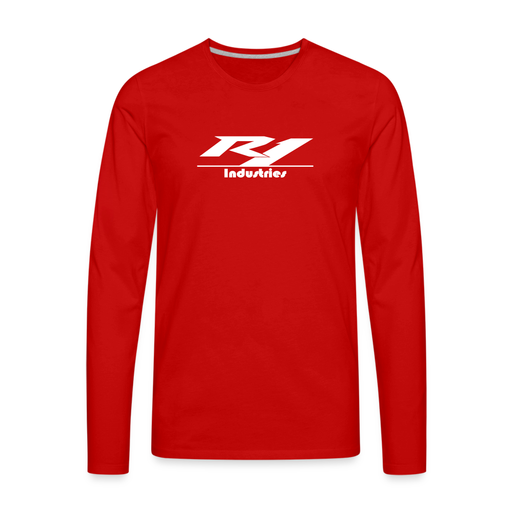 Men's Premium Long Sleeve T-Shirt - red