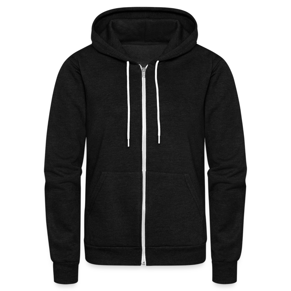 Unisex Fleece Zip Hoodie - black